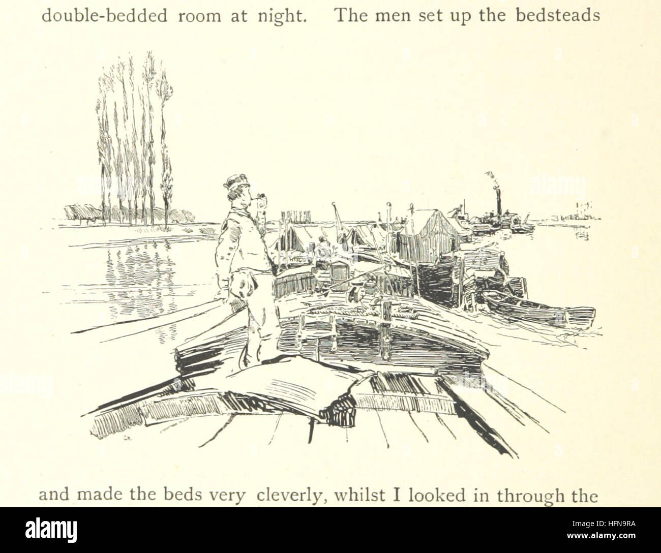 Abbildung Seite 48 entnommen "der Saône. Eine Sommer-Reise... Mit... Illustrationen von J. Pennell, etc. "Bild von Seite 48 ' Saône A Sommer Stockfoto