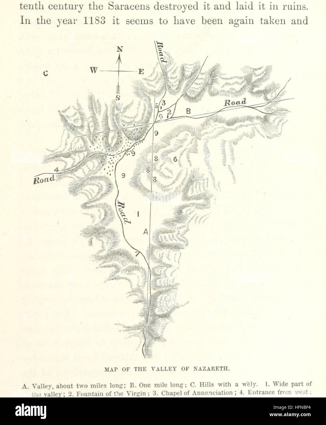 Abbildung Seite 493 entnommen "aus Ägypten nach Palästina durch Sinai, die Wildnis und des Süd-Landes. Beobachtungen einer Reise mit besonderem Bezug auf die Geschichte der Israeliten gemacht... Mit Karten und Illustrationen Bild entnommen Seite 493 von "aus Ägypten nach Palästina Stockfoto