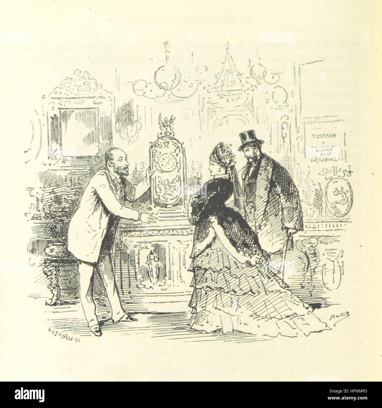 Dieses Bild von Seite 564 von „Paris selbst wieder in 1878-9“ bietet eine Momentaufnahme des Pariser Lebens und der Pariser Kultur während des späten 19. Jahrhunderts, die die Erholung der Stadt nach dem Deutsch-Französischen Krieg widerspiegelt. Stockfoto