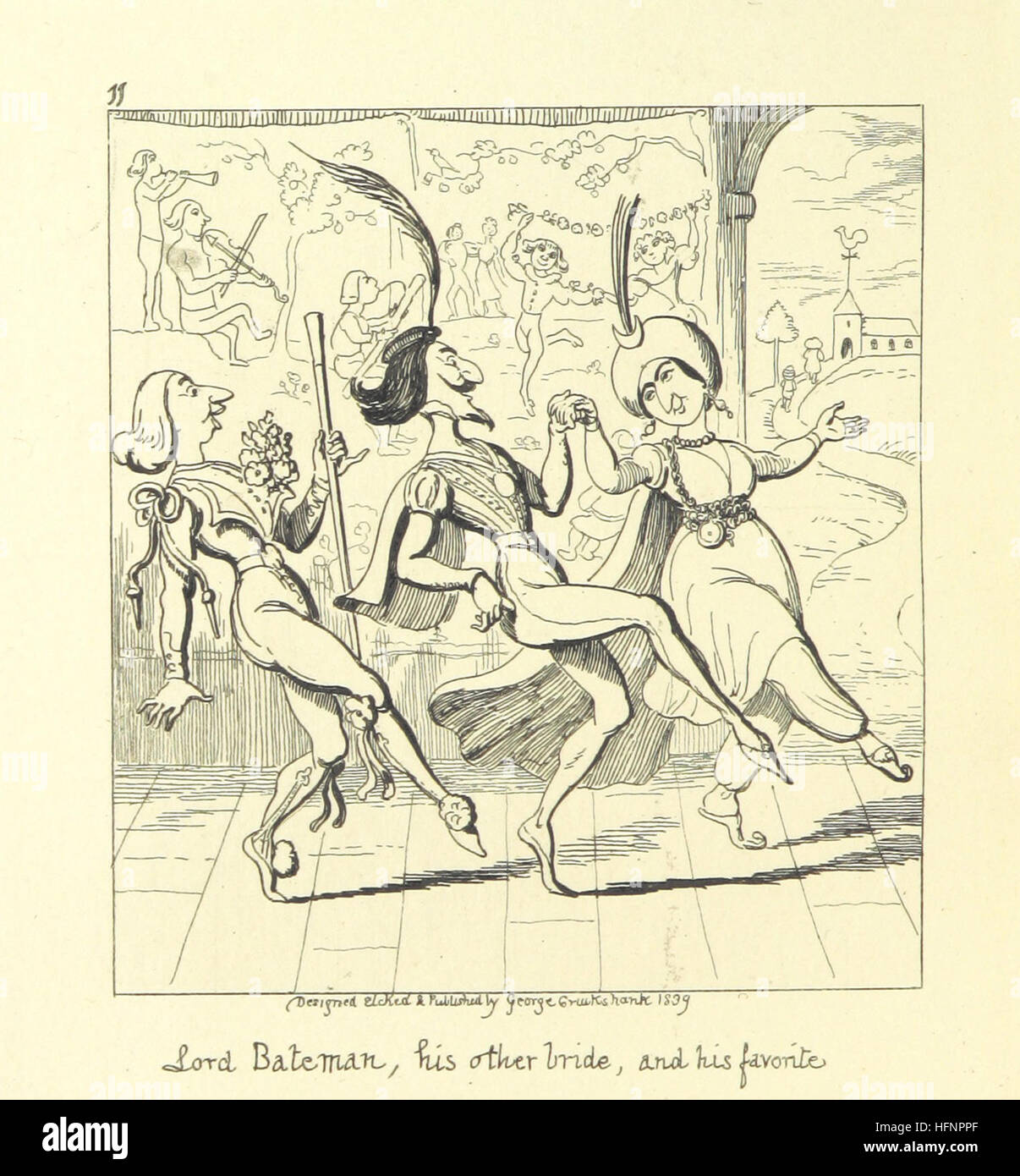 [Die Liebenden Ballade von Herrn Bateman. [Von W. M. Thackeray, mit Noten von Charles Dickens.] Illustriert von George Cruikshank.] Bild von Seite 58 "[The Loving Ballade von Stockfoto