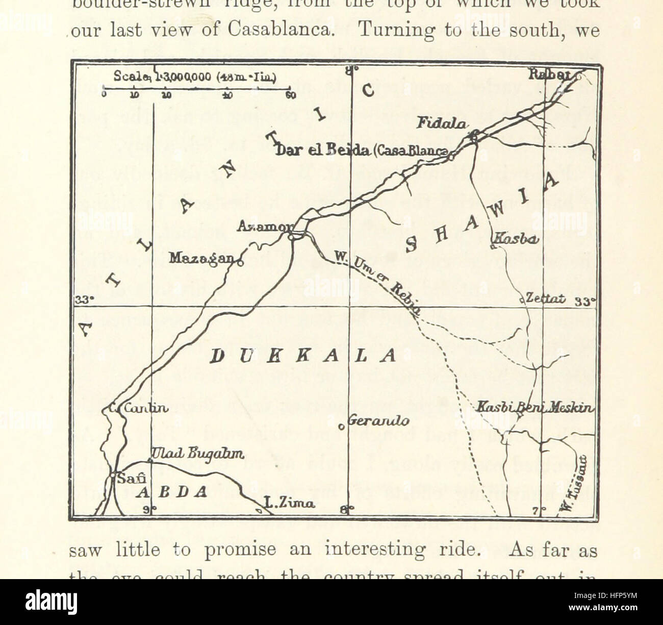 Bild von Seite 70 "reist in den Atlas und Südmarokko. Eine Erzählung von Exploration "Bild von Seite 70" reist im Atlas Stockfoto