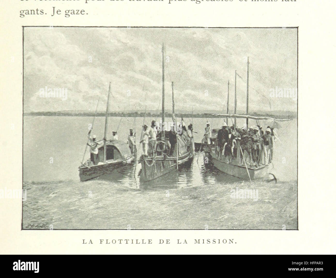 Dieses Bild von Seite 77 von „Sur le Niger et au Pays des Touaregs“ zeigt die Mission von Hourst in den Regionen Niger und Touareg, illustriert mit Bildern und begleitet von einer Karte, die Einblicke in die Erkundung dieser Gebiete bietet. Stockfoto