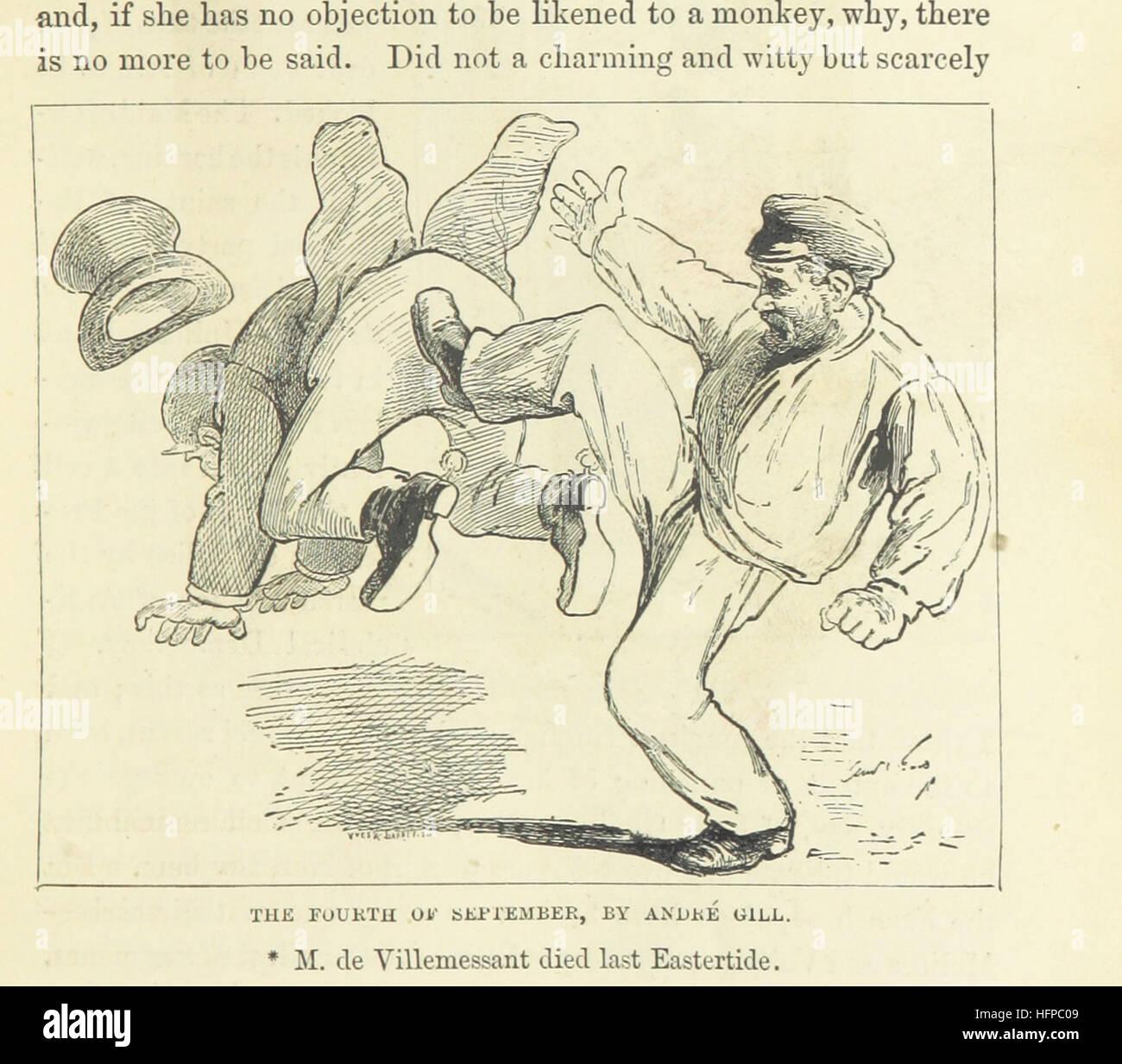 Dieses Bild von Seite 79 von „Paris selbst wieder in 1878-9“ veranschaulicht Paris während des späten 19. Jahrhunderts, wobei der Schwerpunkt auf den kulturellen und gesellschaftlichen Wandel in der Stadt liegt, mit Illustrationen, die wichtige Momente aus dieser Epoche hervorheben. Stockfoto