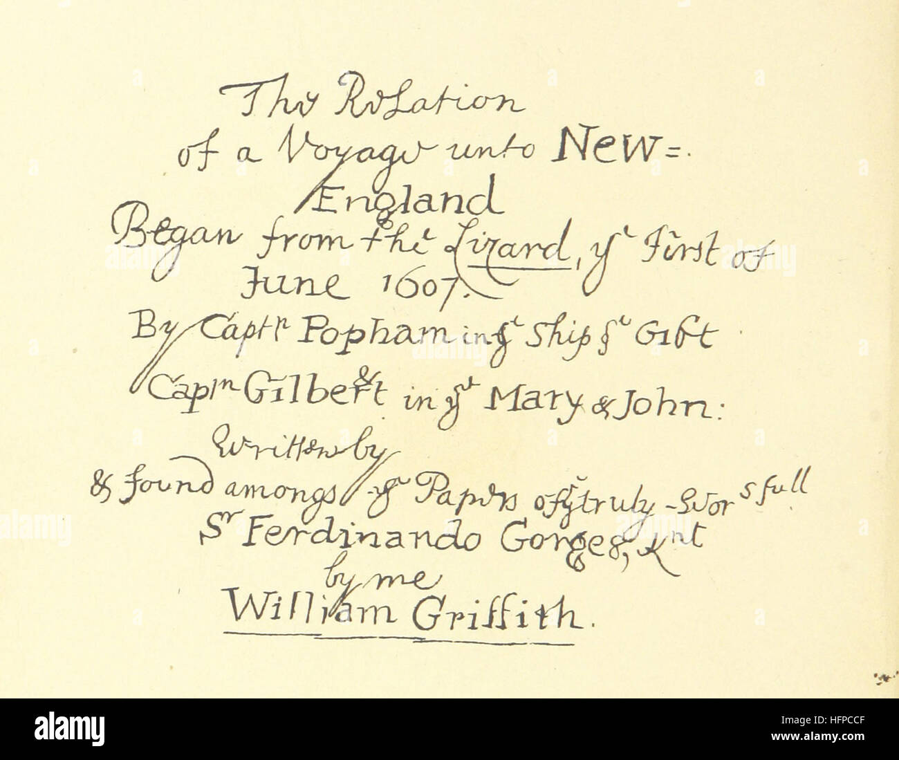 Eine Beziehung von einer Reise nach Sagadahoc, jetzt zuerst gedruckt, aus dem ursprünglichen Manuskript in der Lambeth Palast-Bibliothek [mit dem Titel: "die Beziehung einer Reise zu New England begann die Eidechse Ihr erste Juni 1607. Von Captn. Popham in Ihr Schiff Ihr Geschenk. Captn. Gilbert in ye Maria und Johannes,"etc..] Mit Vorwort, Anmerkungen und Anhang von bearbeitet... B. F. Decosta. [Mit einem Papier beigefügt, mit dem Titel: "Die zwei hundert und siebzig - dritten Jahrestag der Sagadahoc."] Bild von Seite 8 von ' A Verhältnis von einem Stockfoto