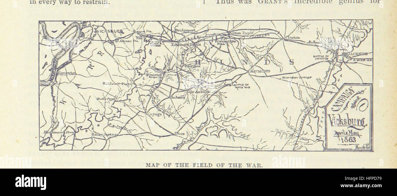 Die Vicksburg Kampagne und den Schlachten über Chattanooga unter dem Kommando von General San Diego 1862 / 63. Ein geschichtlicher Rückblick Bild entnommen Seite 80 von "The Vicksburg Kampagne und Stockfoto