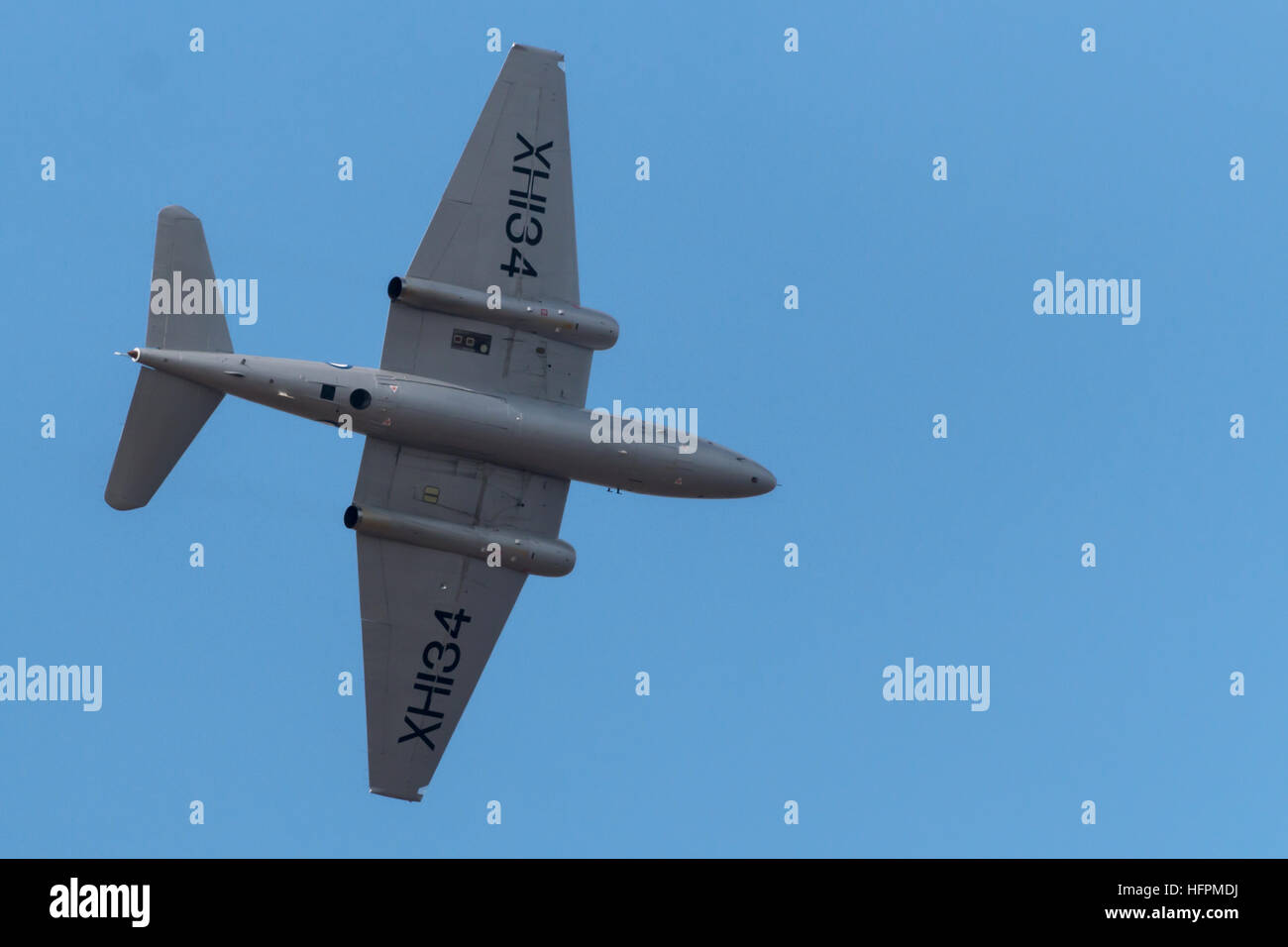 Die RAF English Electric Canberra PR9 Anzeige der Menge auf der Southport airshow Stockfoto