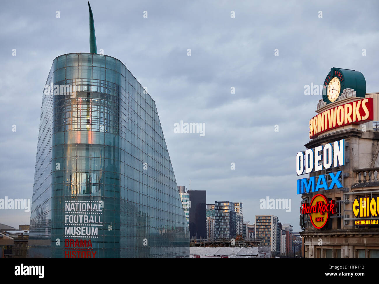 Urbis, National Football Museum in Manchester Stockfoto