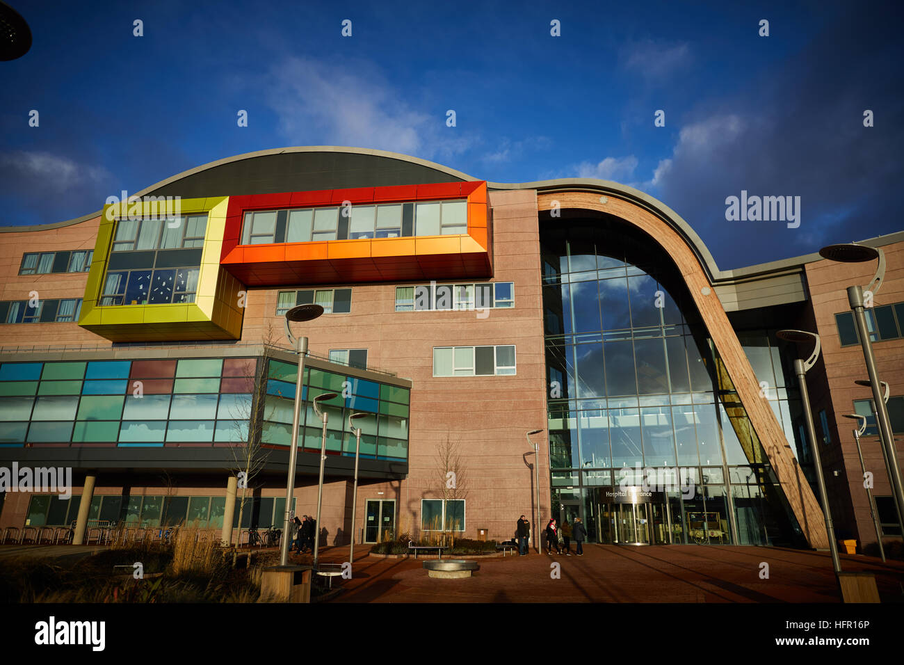 Alder Hey Kinder Krankenhaus Liverpool großen nationalen Kinder-Krankenhaus NHS Foundation trust außen im Park Gebäude außen neue Build pret Stockfoto