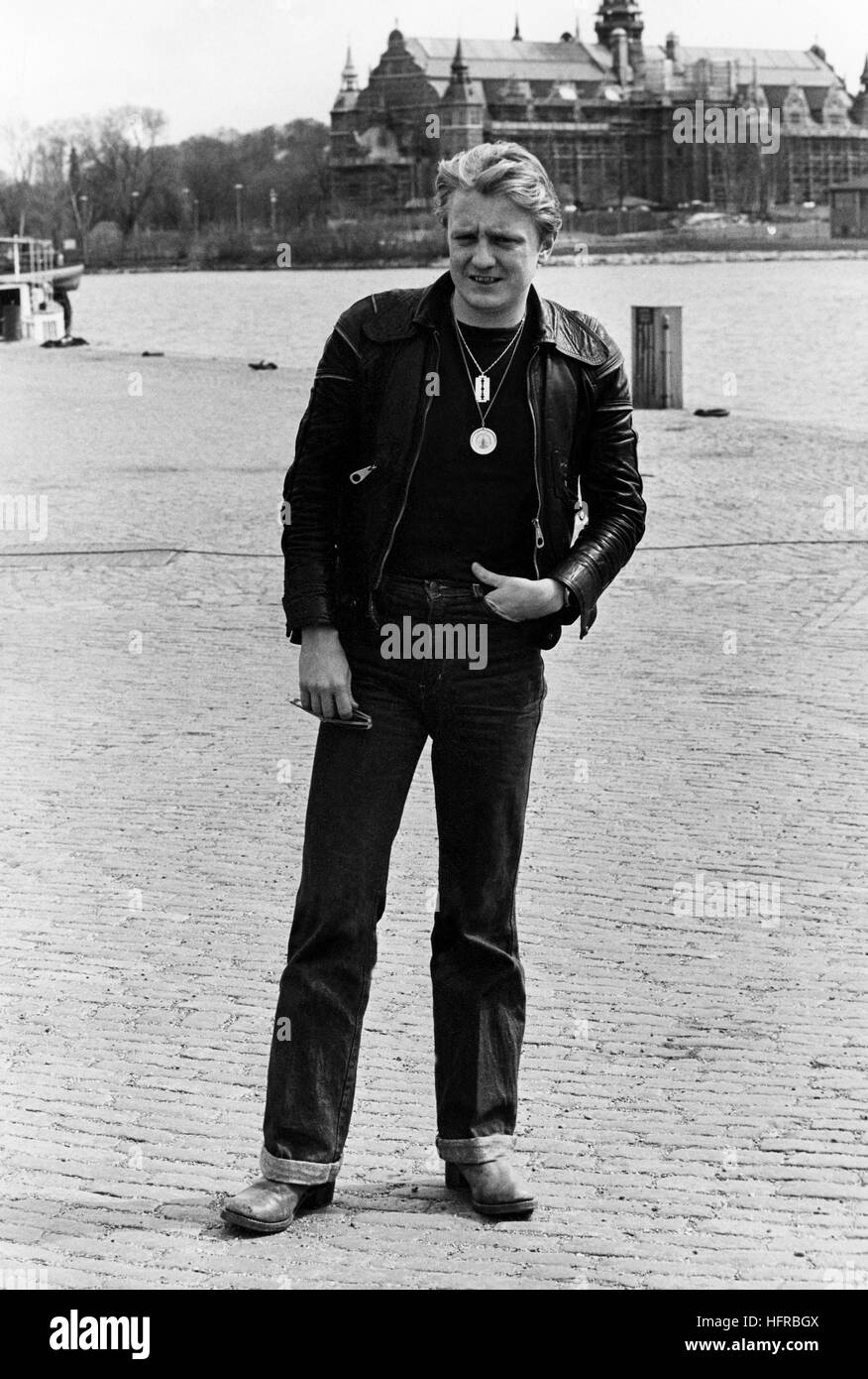 JOHN MILES England 1978 Sänger und Keyboarder auf tour Stockfoto