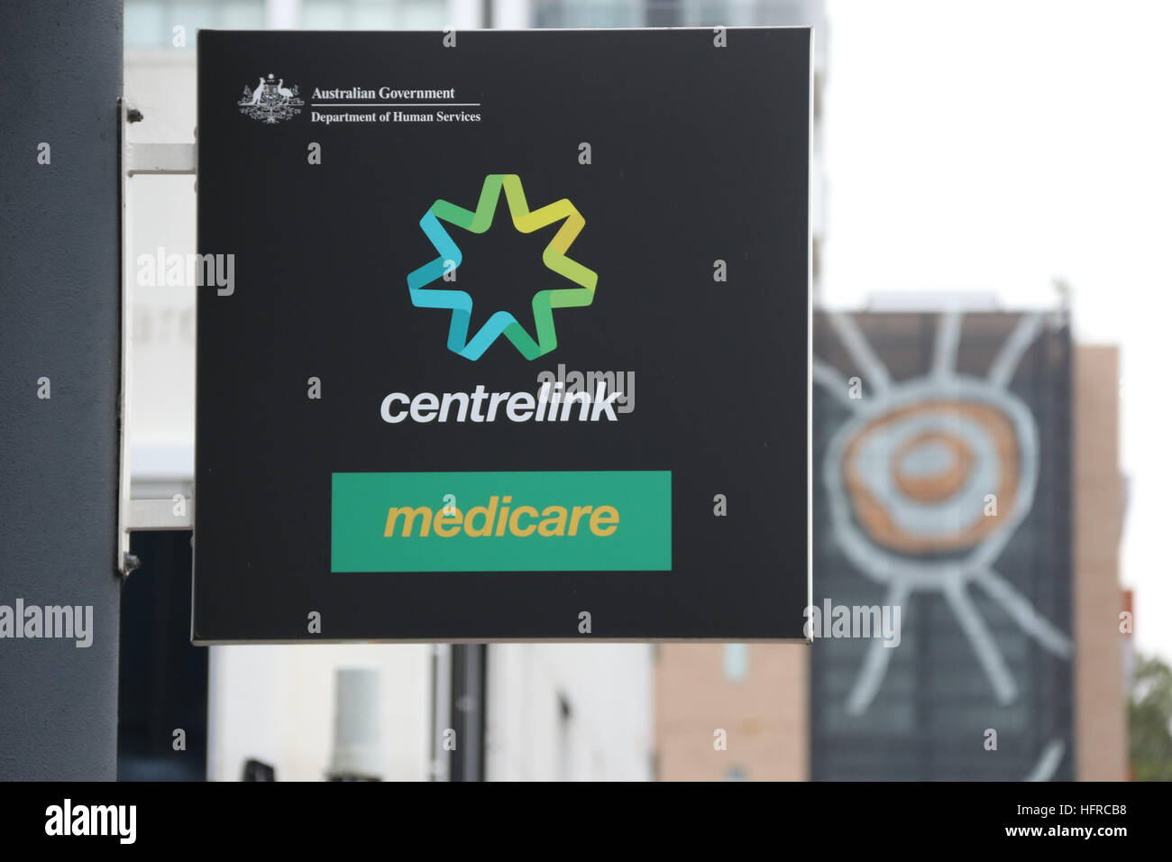 Centrelink, 2-12 Macquarie St, Parramatta NSW 2150. Stockfoto