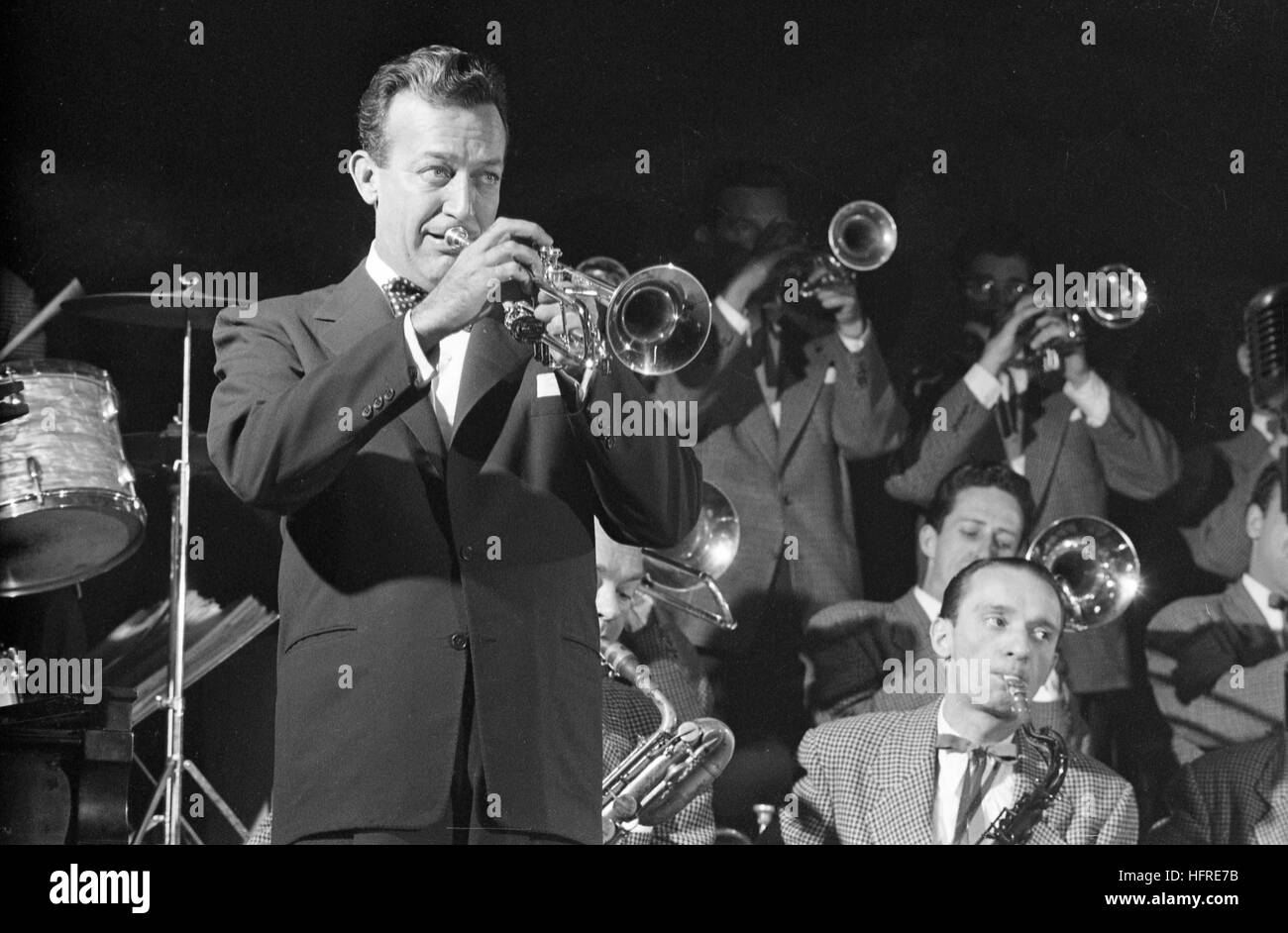 Harry James, mit dem Harry James Band, im Feld Band in New York City