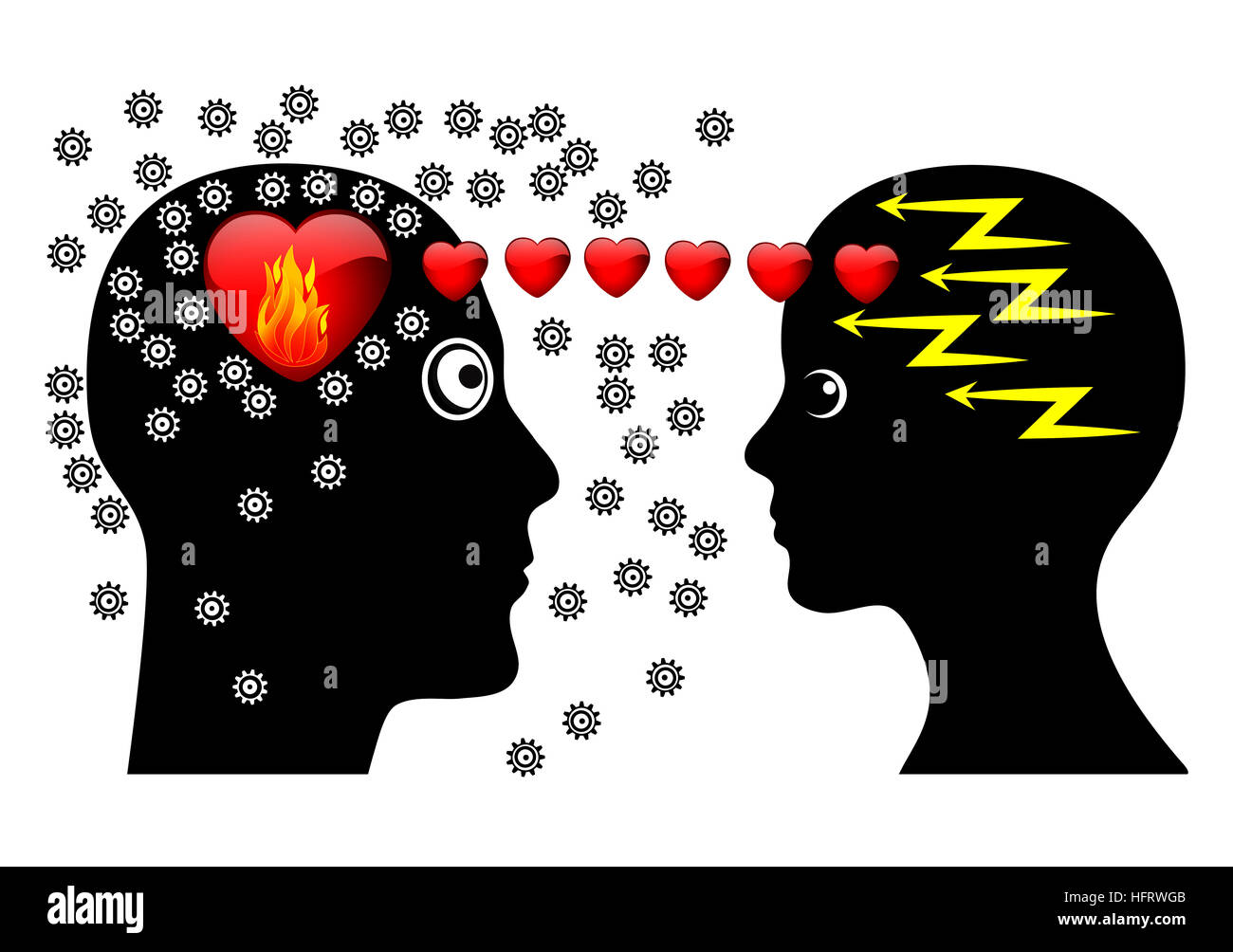 Love at First Sight Stockfoto