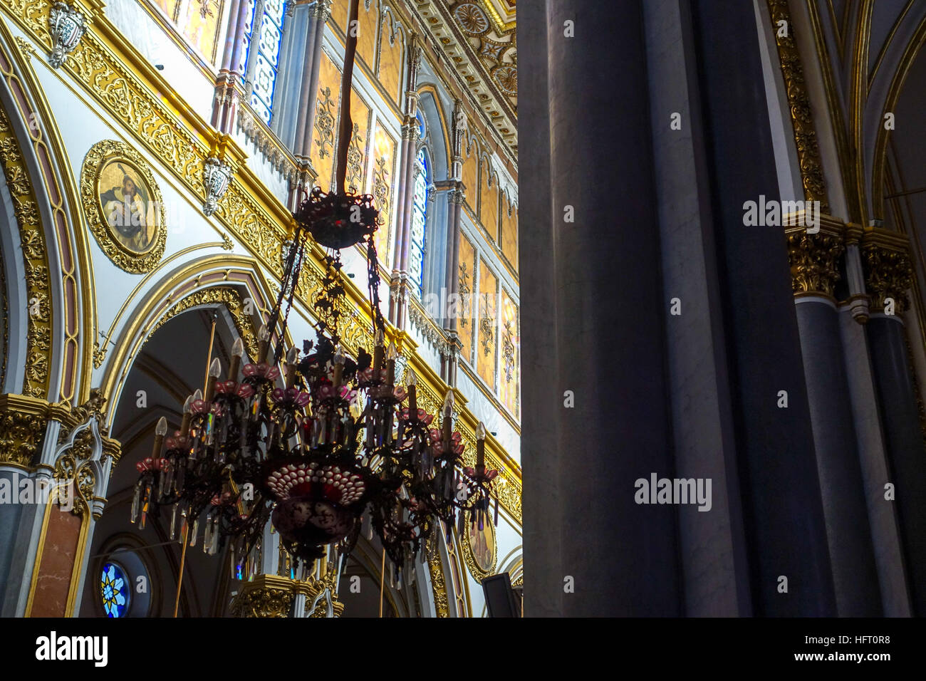 Napoli, Chiesa di San Domenico Maggiore Stockfoto