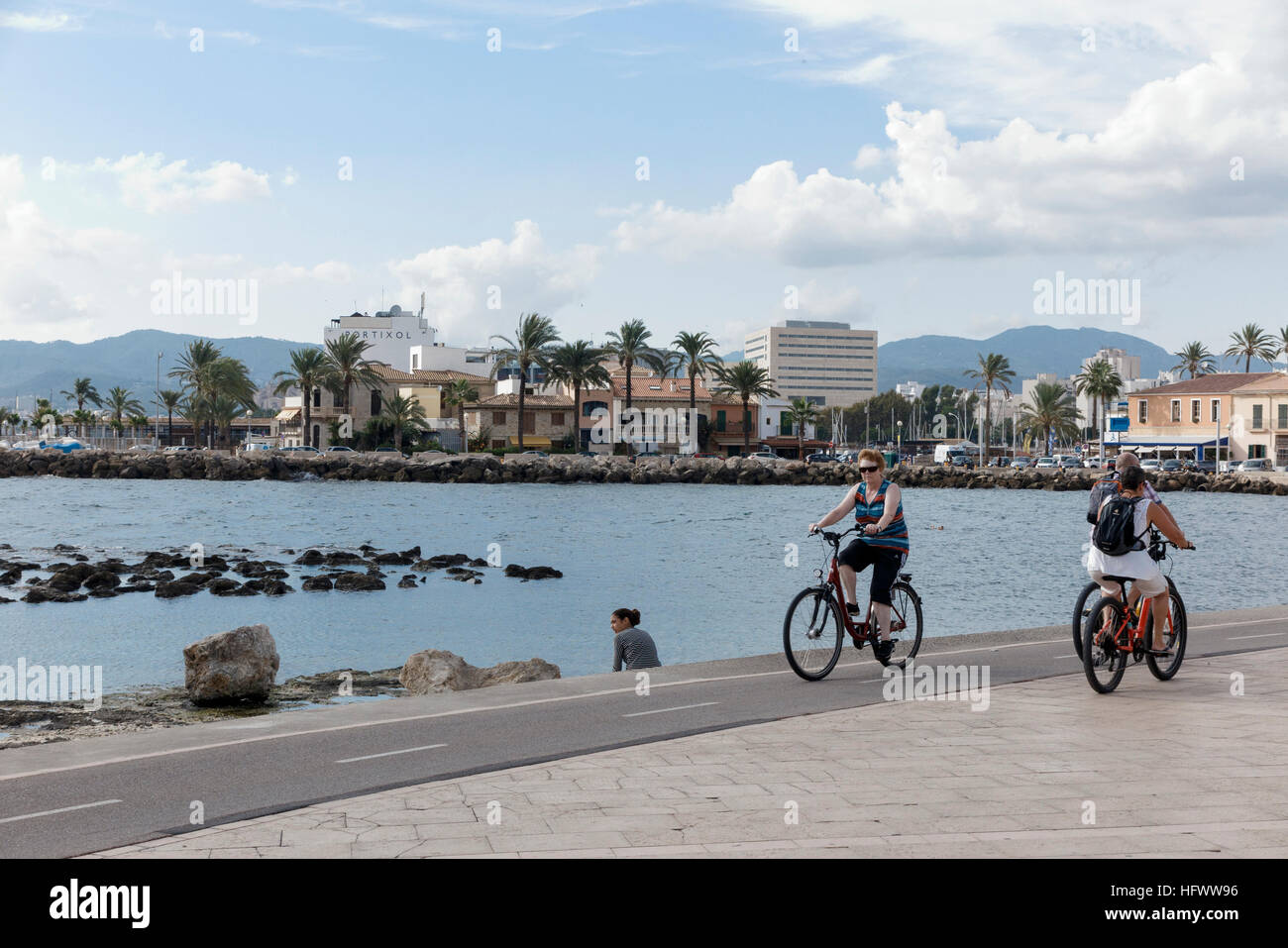 Palma, Mallorca, Spanien. Im Stadtteil "El Molinar" zugesteckt Stockfoto