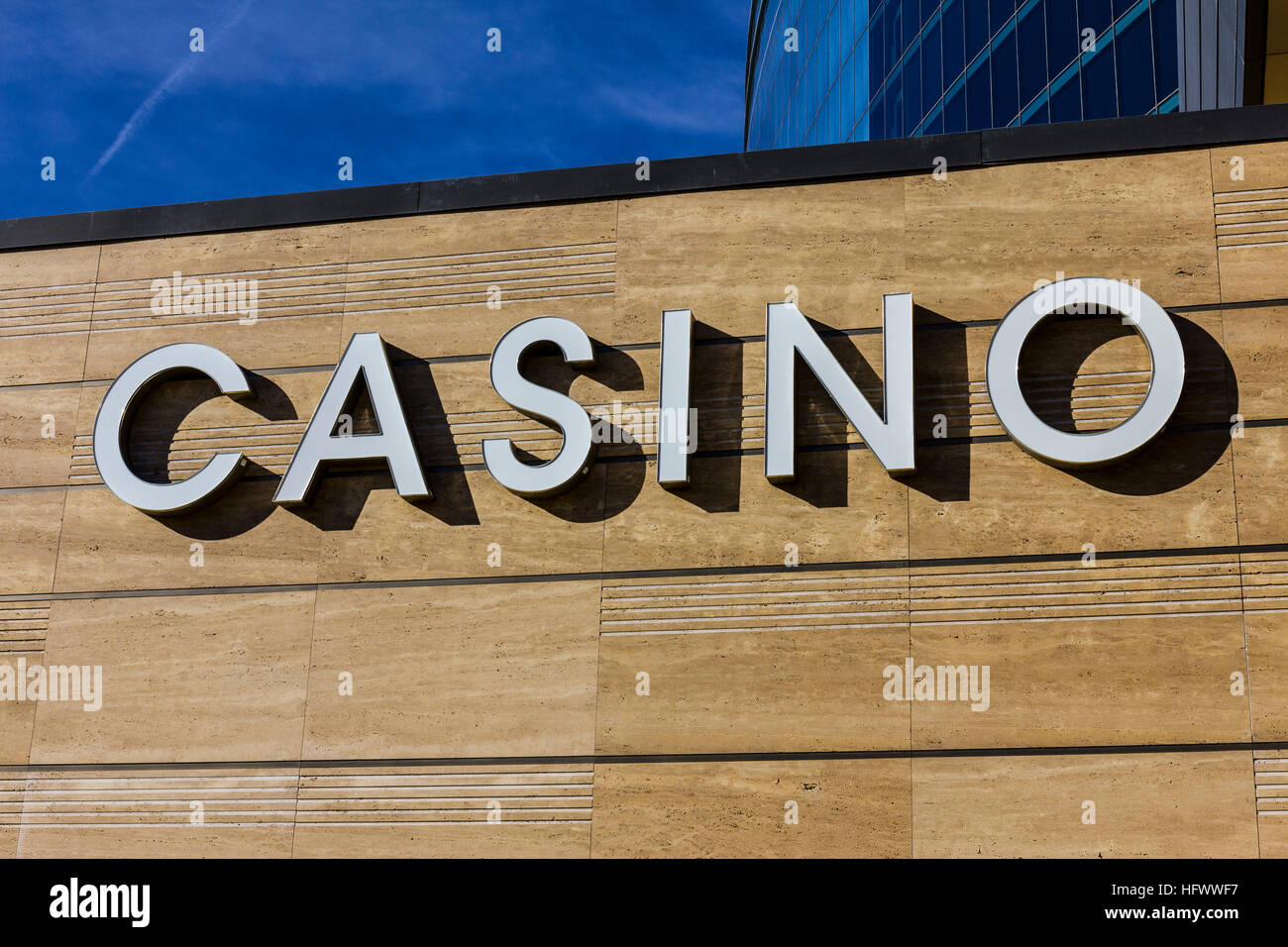 Las Vegas - ca. Dezember 2016: Casino Ortseingangsschild im M Resort ich Stockfoto