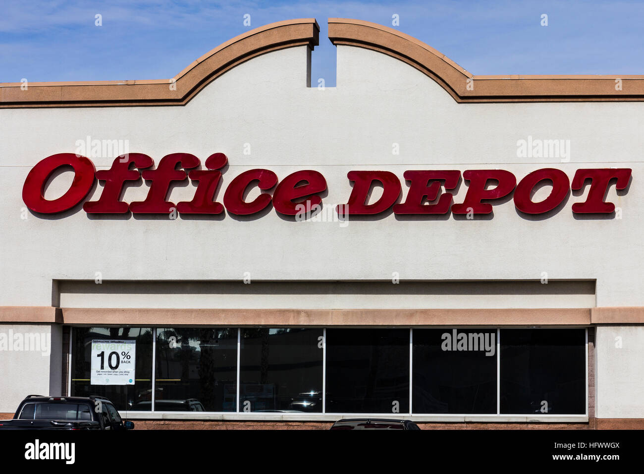 Las Vegas - ca. Dezember 2016: Office Depot Strip Mall Lage. Office Depot erzielt einen Jahresumsatz von ca. $ 11 Milliarden kombiniert hat ich Stockfoto