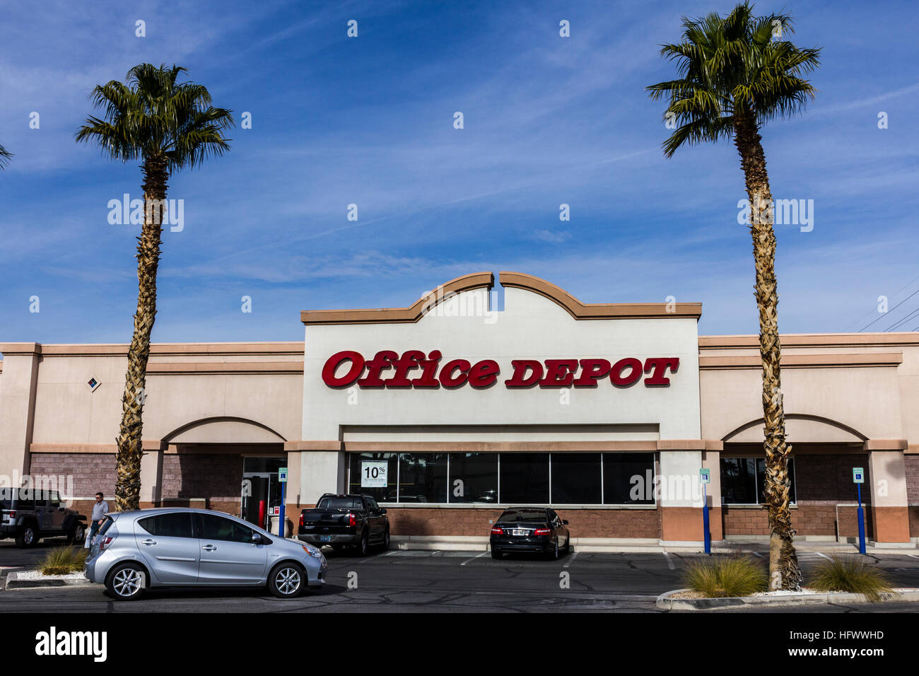 Las Vegas - ca. Dezember 2016: Office Depot Strip Mall Lage. Office Depot hat erzielt einen Jahresumsatz von ca. $ 11 Milliarden III kombiniert. Stockfoto