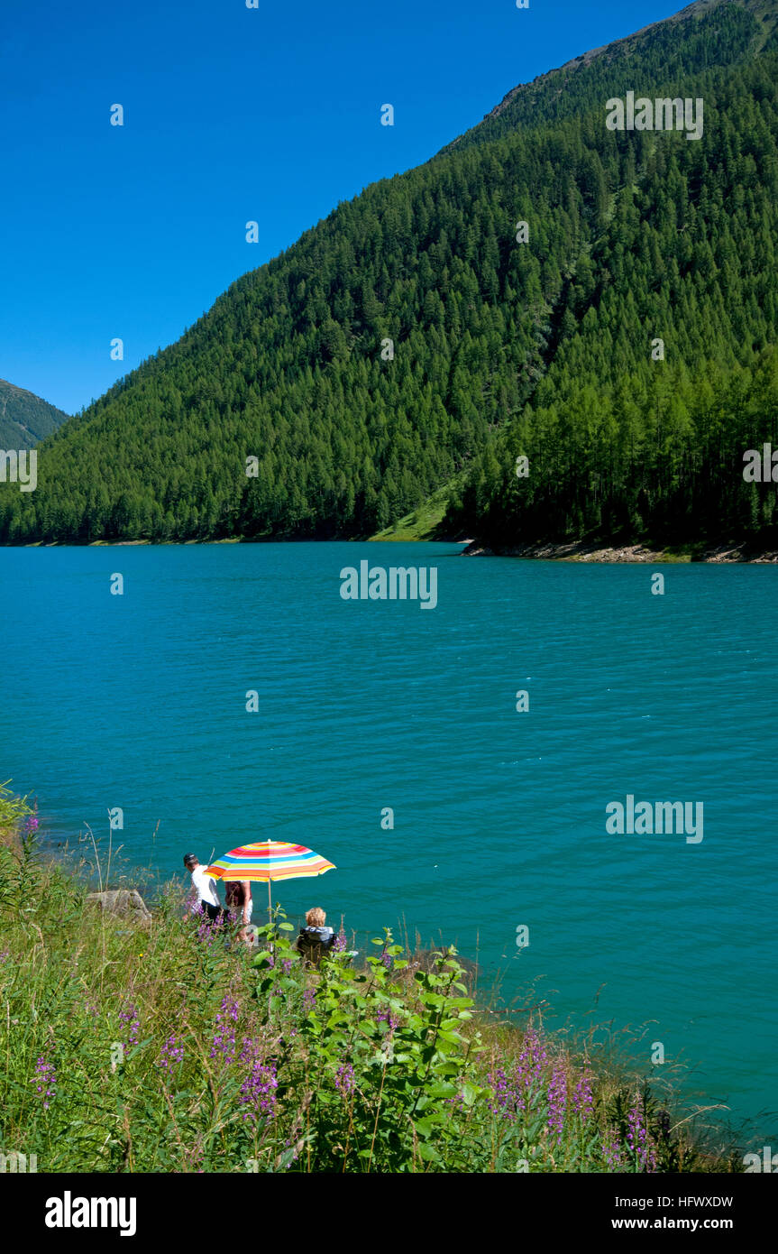 See von Vernago (Vernagt), Val Senales (Schnalstal), Trentino Alto Adige, Italien Stockfoto