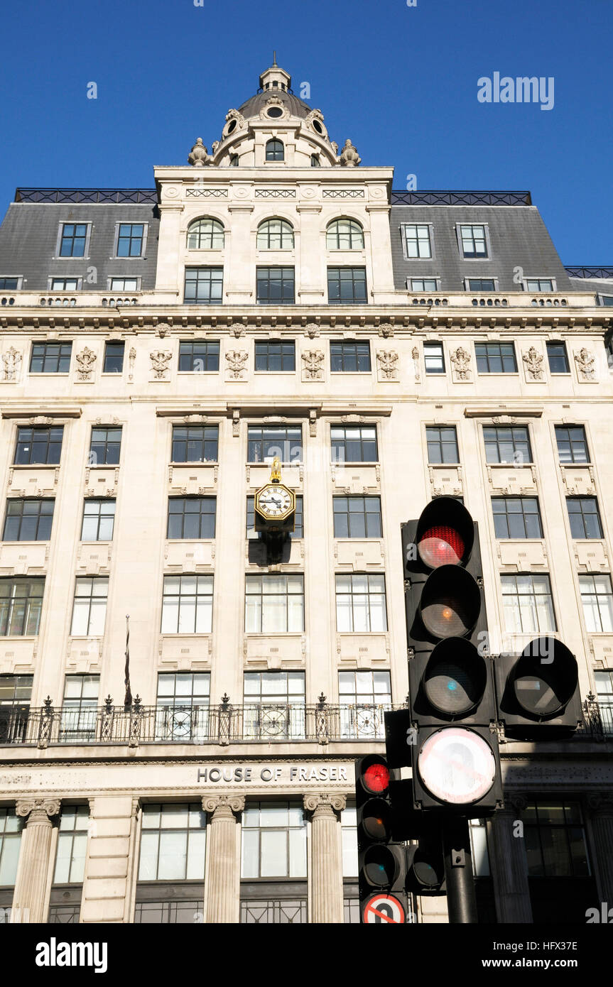 House of Fraser auf King William Street, City of London, UK Stockfoto