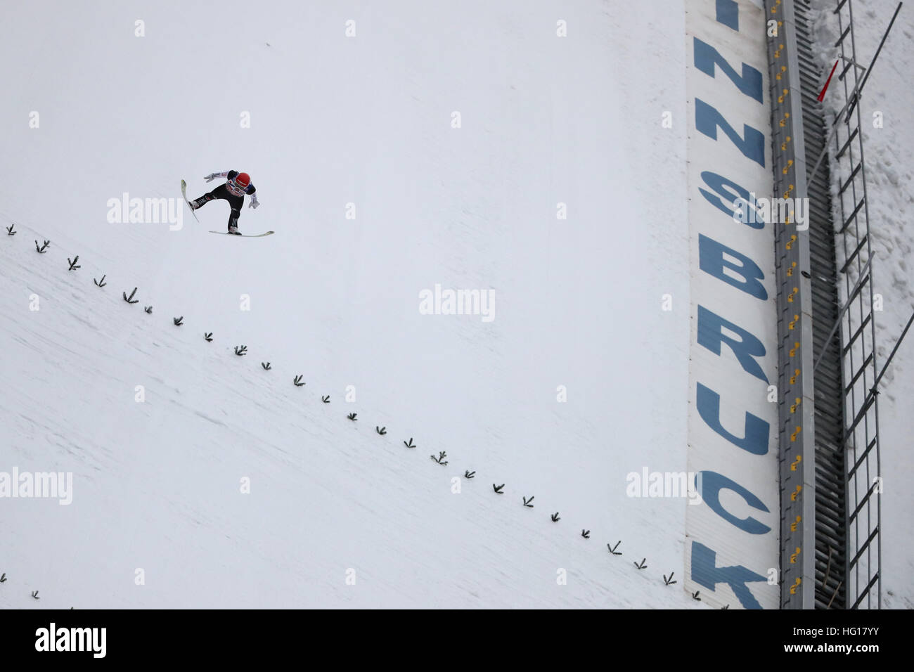 Innsbruck, Österreich. 4. Januar 2017. Deutschlands Markus Eisenbichler