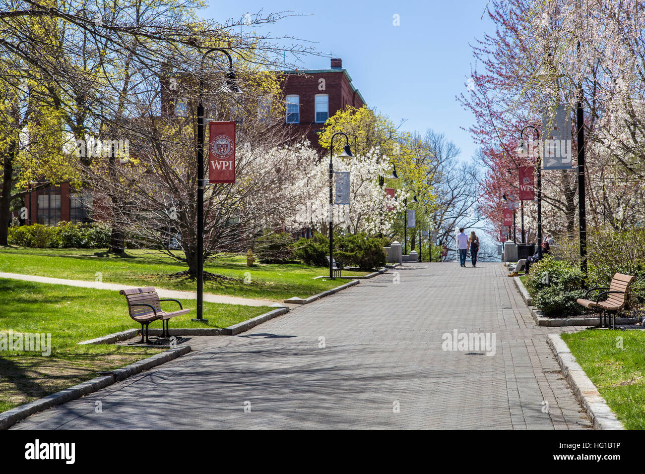 Worcester Polytech campus Worcester, Massachusetts Stockfoto