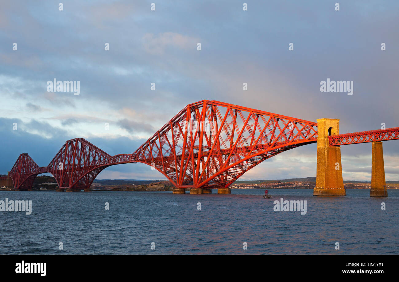 Forth Rail Bridge, South Queensferry, Edinburgh, Schottland Stockfoto