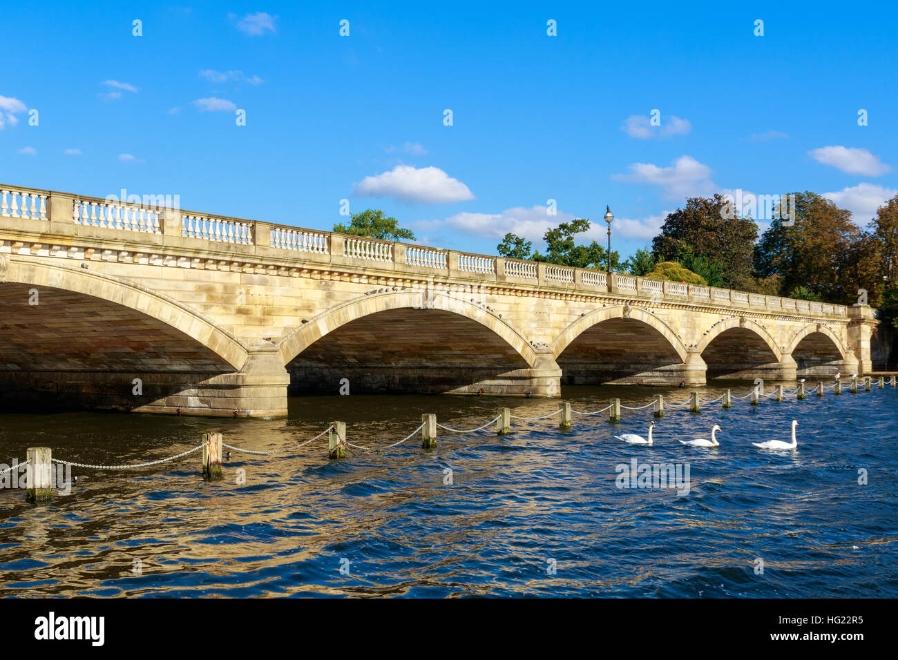 Serpentine-Brücke im Hyde Park, London Stockfoto