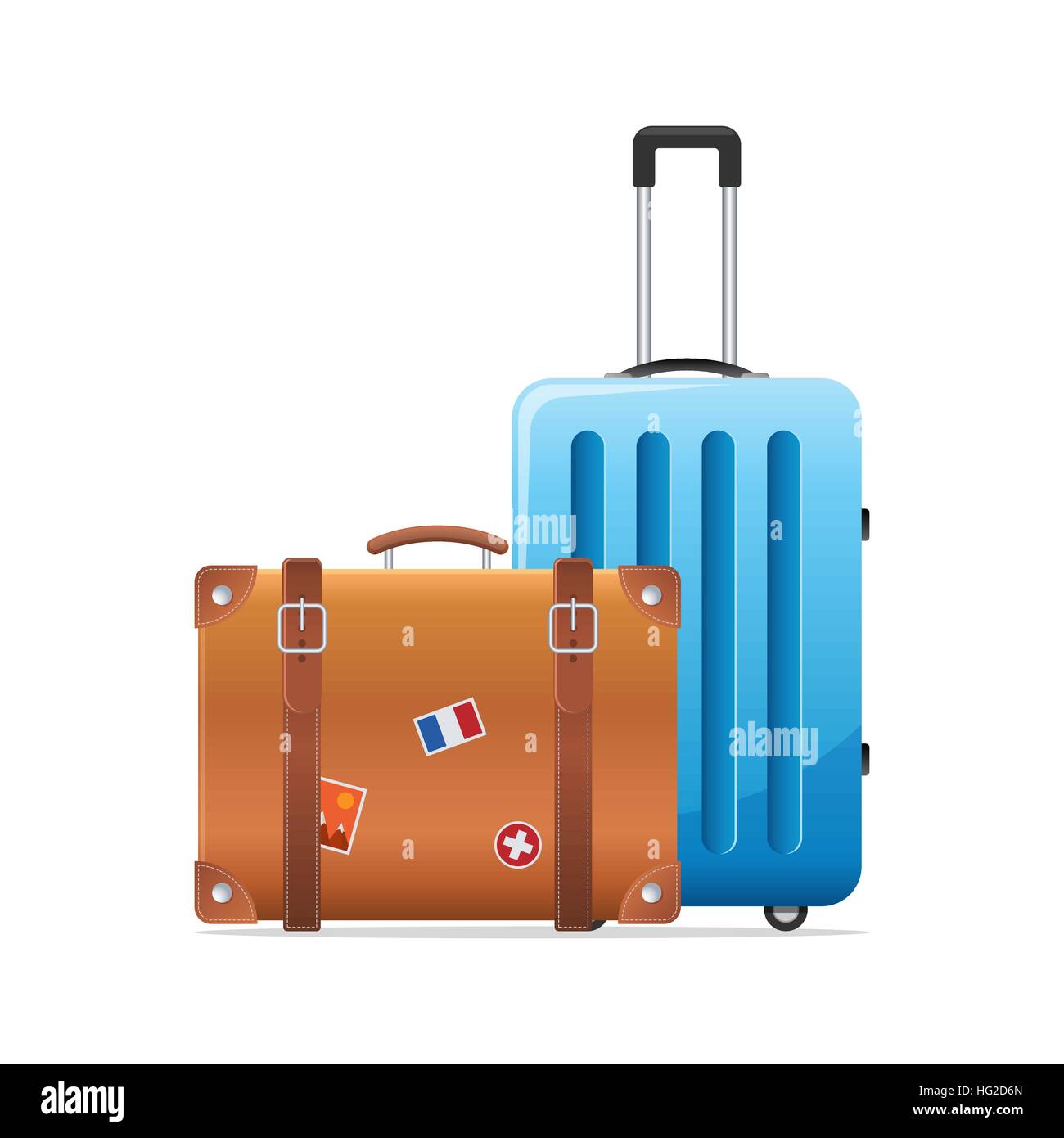 Gepäck-Reise-Koffer-icon Stock-Vektorgrafik - Alamy