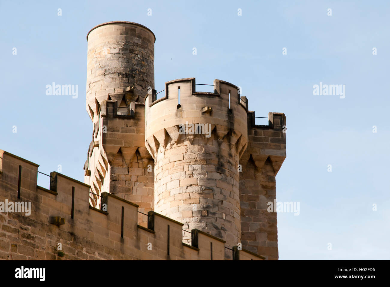 Burg von Olite - Spanien Stockfoto