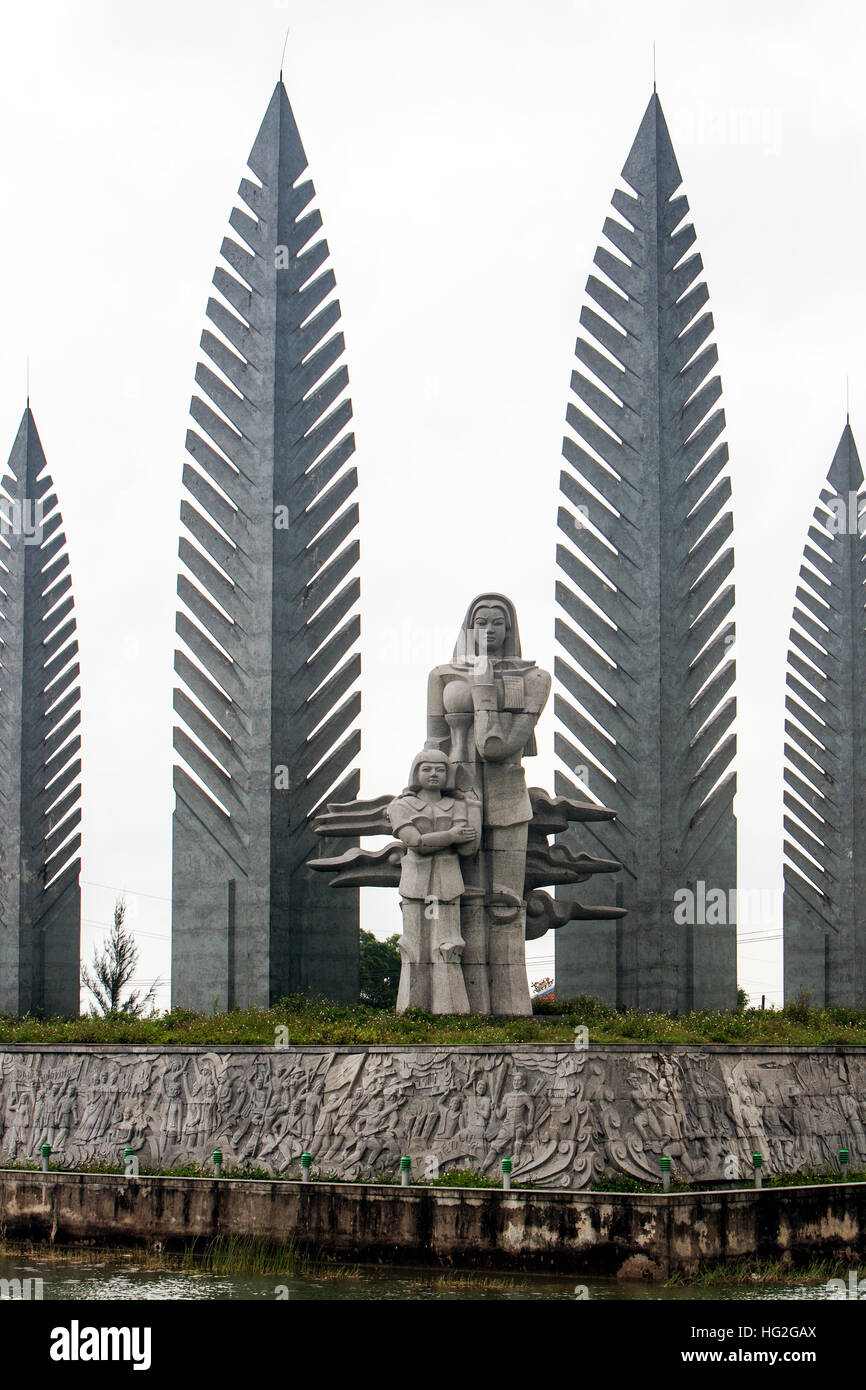 Nord-Süd-Vietnamkrieg Denkmal Ben Hai Fluss Vietnam Stockfoto