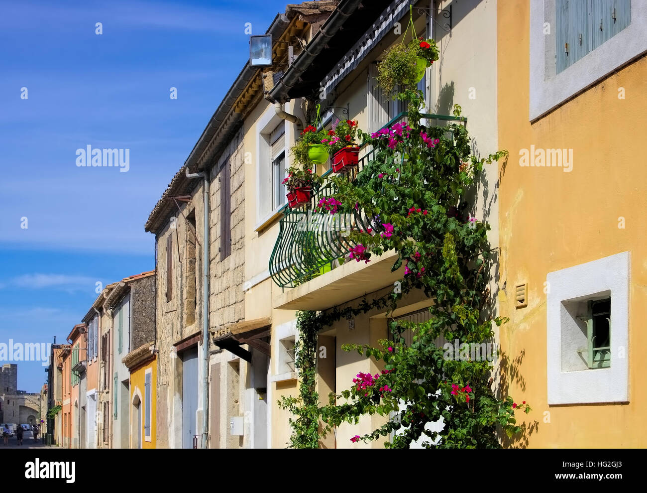 Haus Mediterran - mediterrane Altbau in Südeuropa Stockfoto