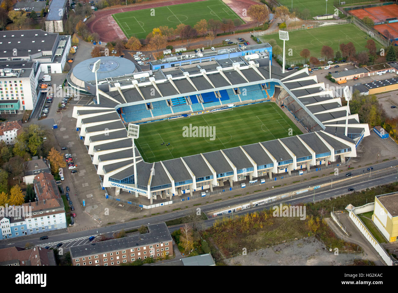 Luftaufnahme, VONOVIA Ruhrstadion, umbenennen, Bochum ...