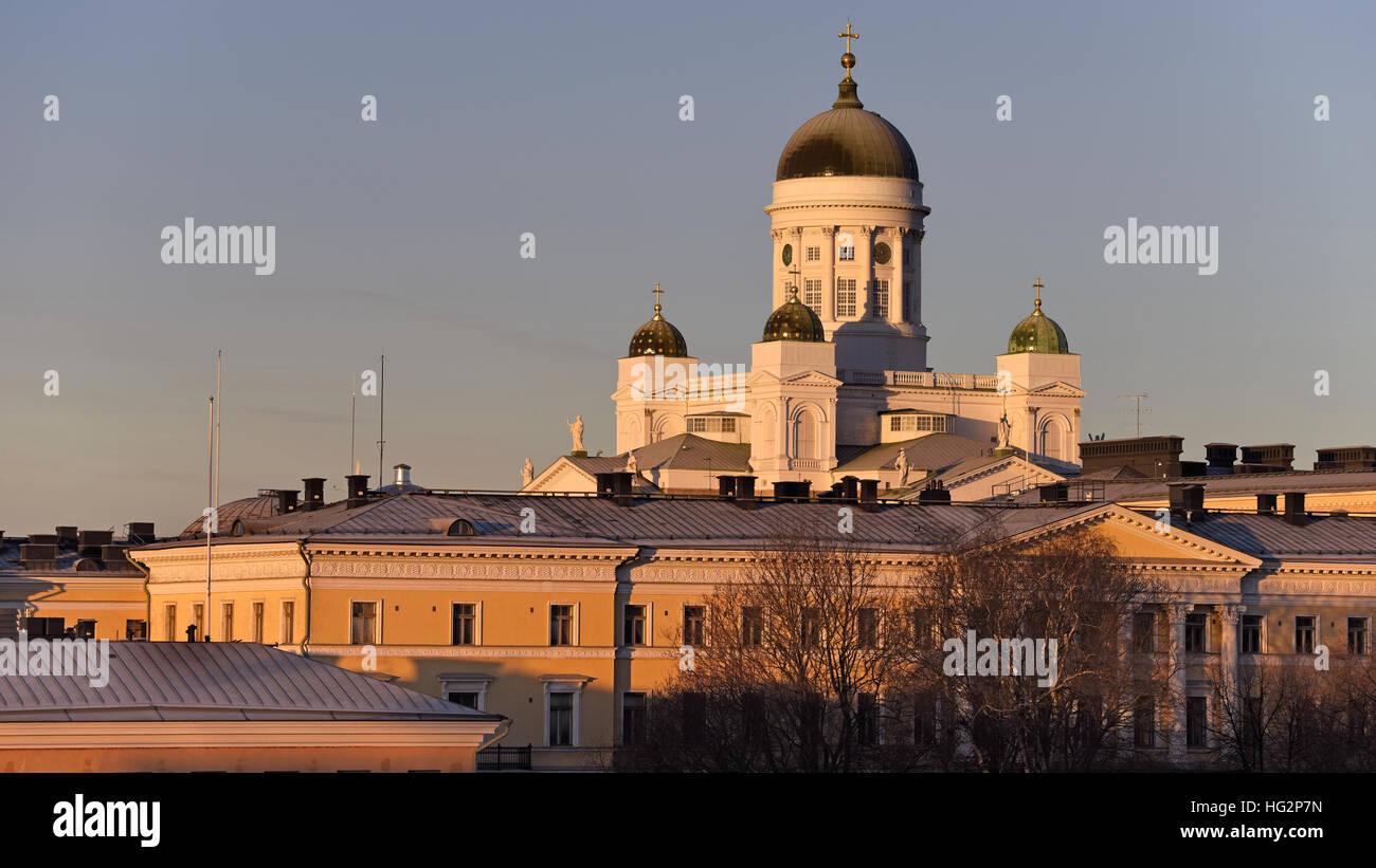 Kathedrale Helsinki Finnland Stockfoto