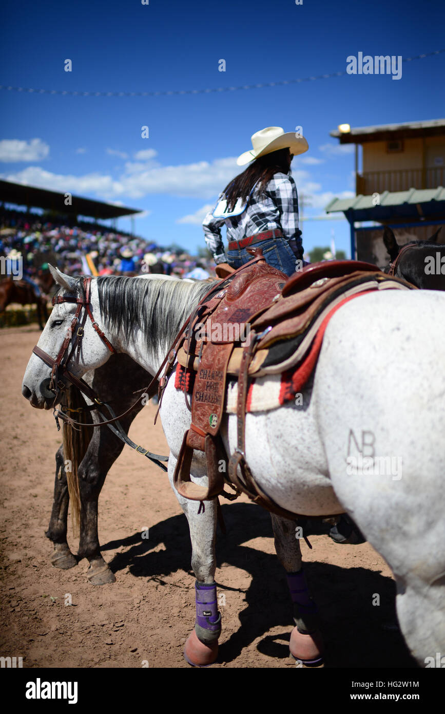 Navajo Nation Fair, einem weltbekannten Veranstaltung, die Navajo Landwirtschaft, feine Kunst und Kunsthandwerk, mit der Förderung und Erhaltung der Navajo präsentiert Stockfoto