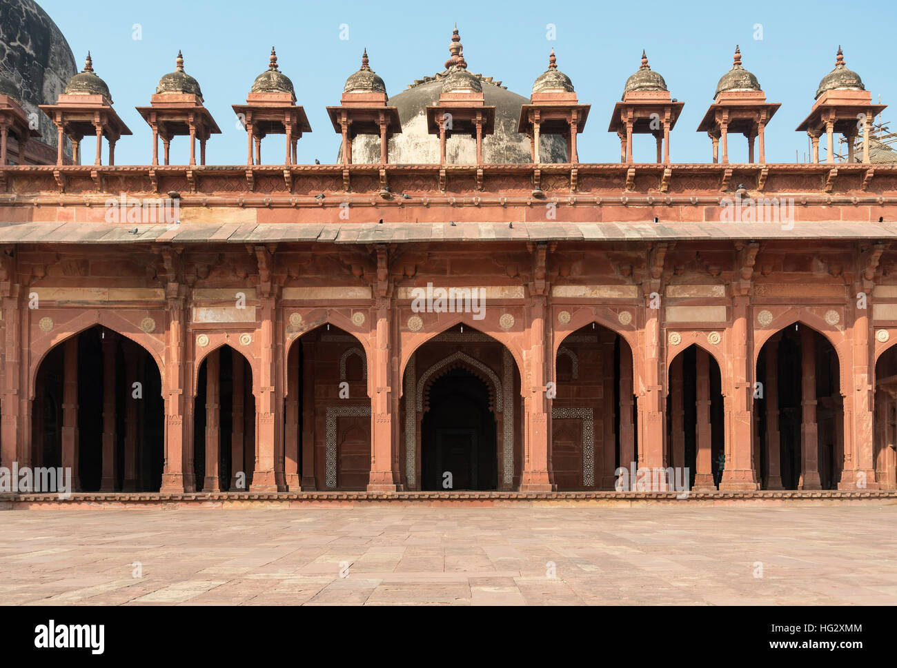 Jama Masjid (Freitagsmoschee), Fatehpur Sikri, Indien Stockfoto