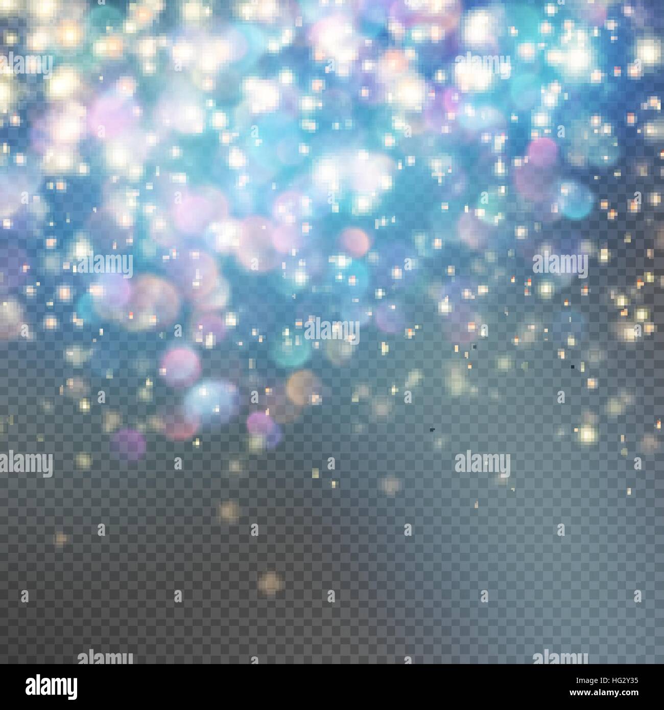 Stardust auf einem transparenten Hintergrund. EPS 10 Stock Vektor