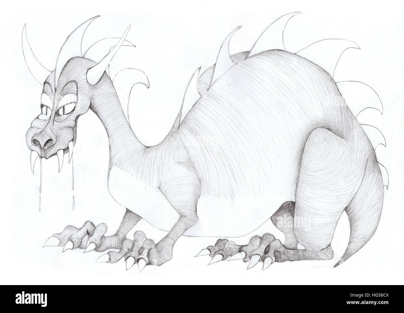 Alle Augen auf das monster Stockfoto