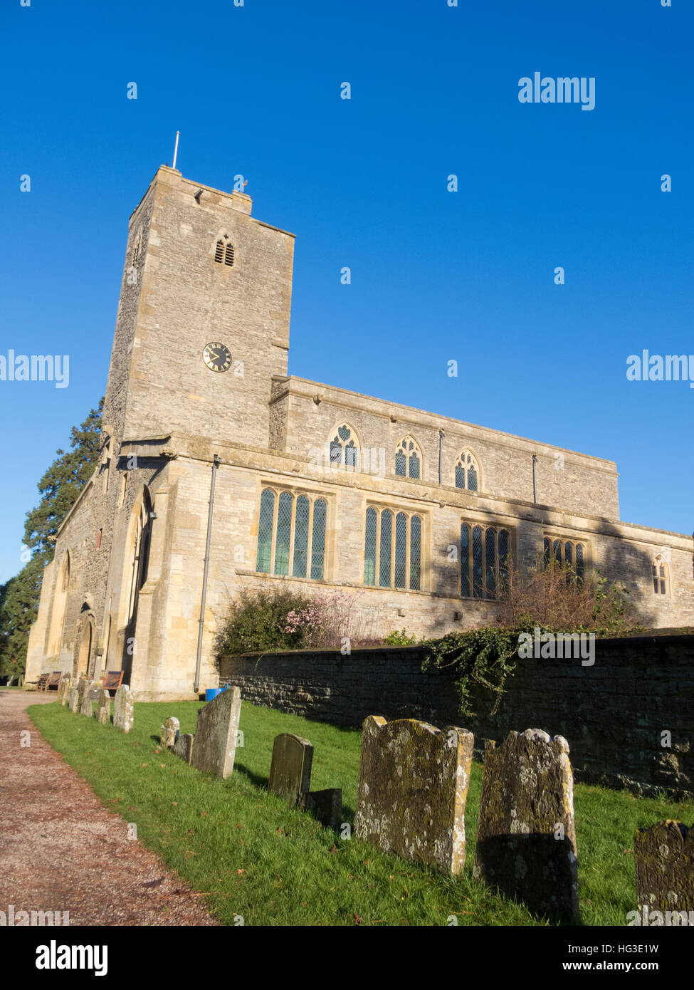 Das Priorat St. Marienkirche, Deerhurst, Gloucestershire, England, UK Stockfoto