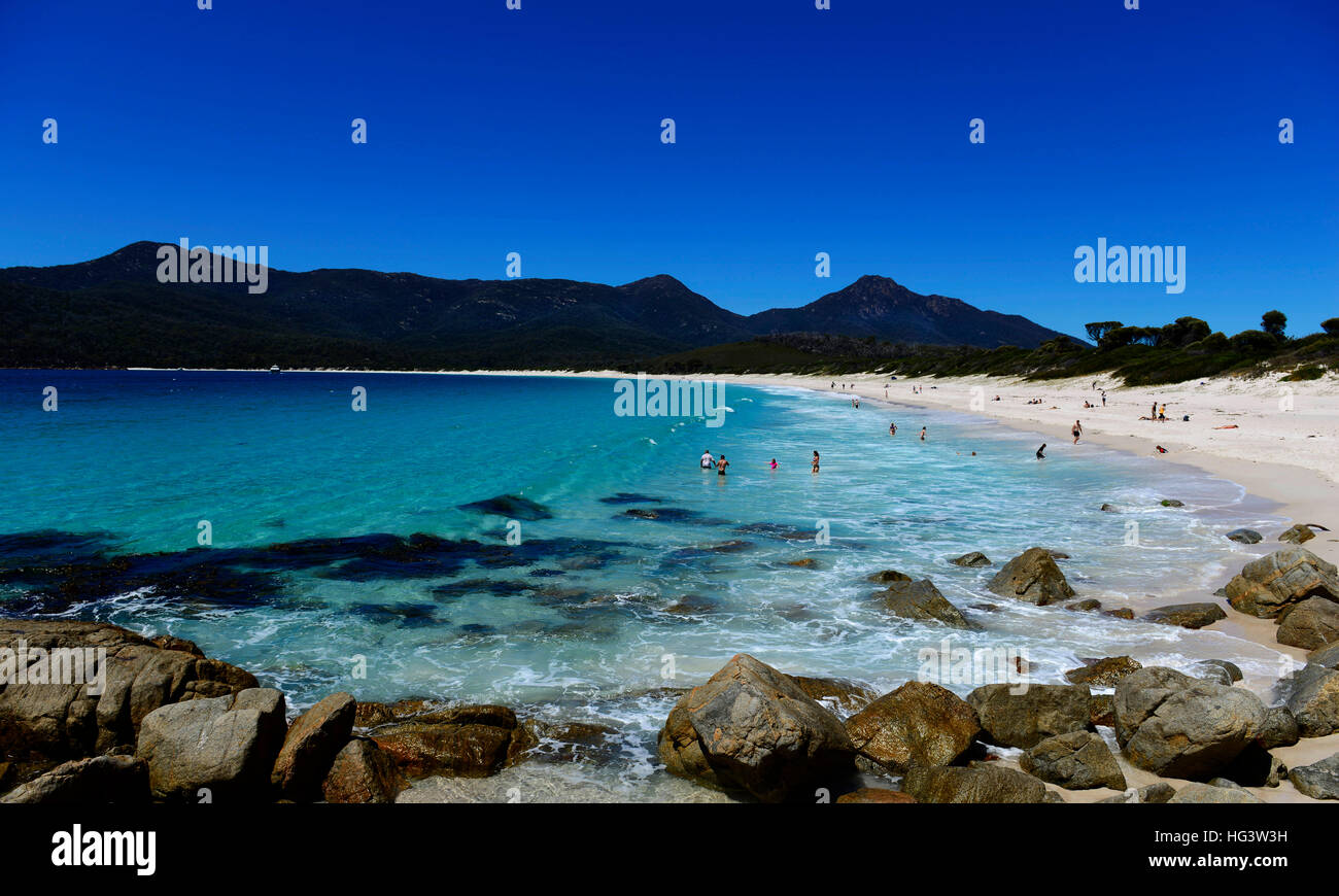 Wineglass Bay in Tasmanien, Australien. Stockfoto
