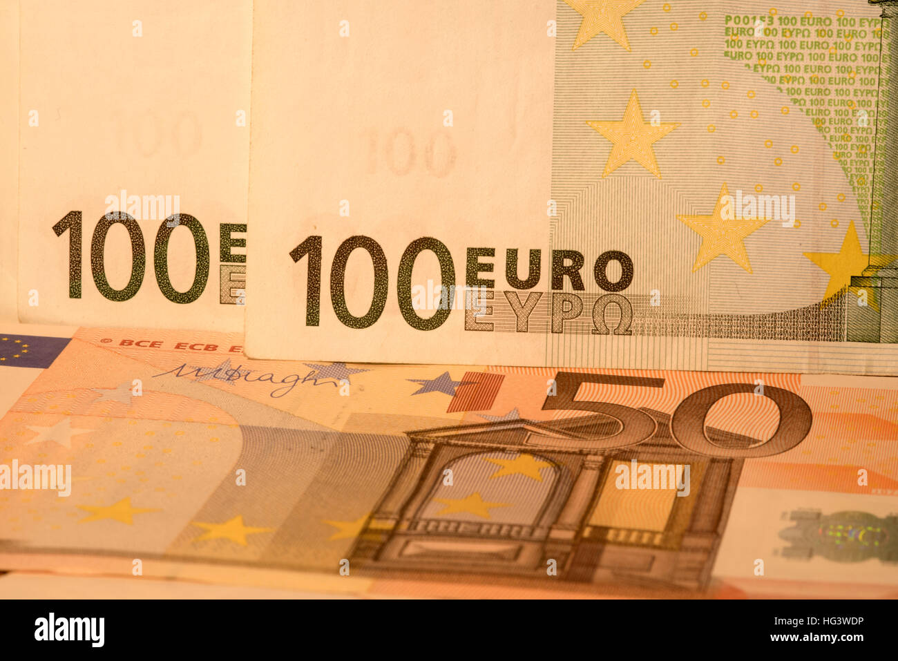 Euro-banknoten Stockfoto