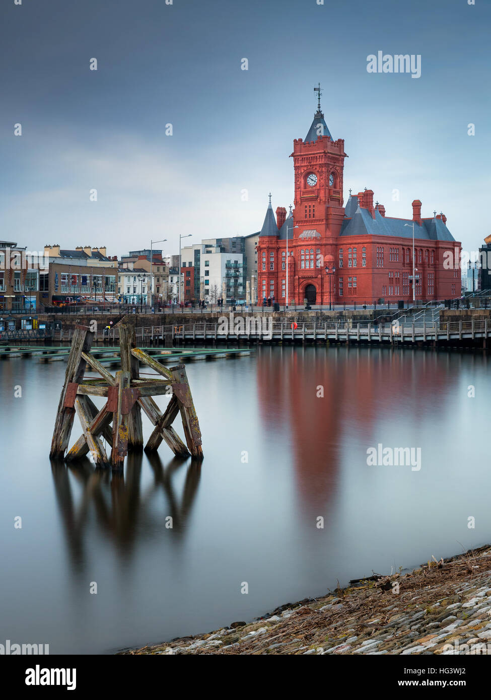 Pierhead Gebäude, Cardiff Bay, Glamorgan, Wales, UK Stockfoto