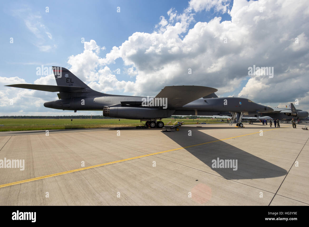 Us Air Force Rockwell B-1 lancer Bomber aus Ellsworth afb auf der ILA Airshow in Berlin schoneveld Flughafen. Stockfoto