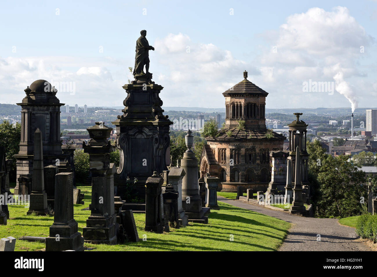 Glasgow Necropolis, Schottland. Stockfoto