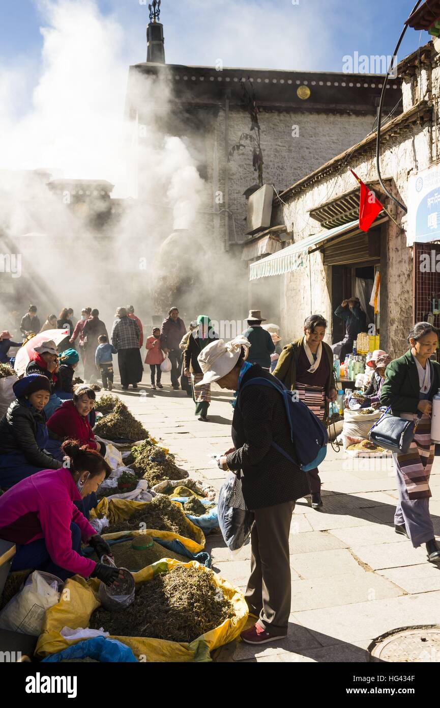 Lhasa, Ramoche Tempel | weltweite Nutzung Stockfoto