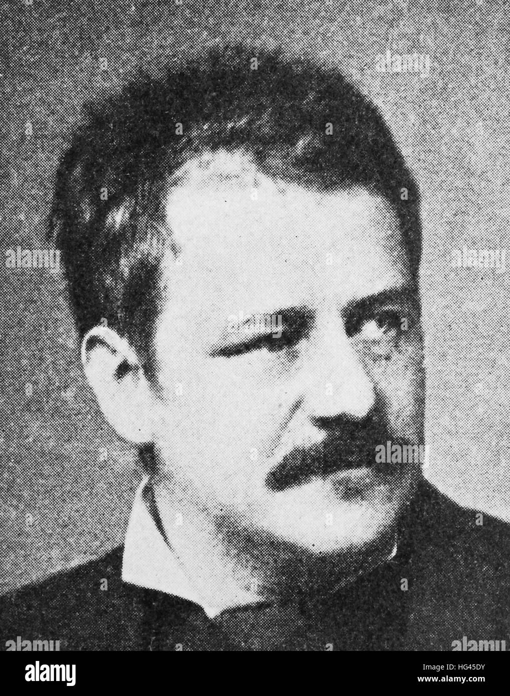 Gabriel Cornelius Ritter von Max, geadelt 1900; 23. August 1840 - 24. November 1915, war Prag geborene österreichische Maler, Reproduktion eines Fotos aus dem Jahr 1895, digital verbessert Stockfoto