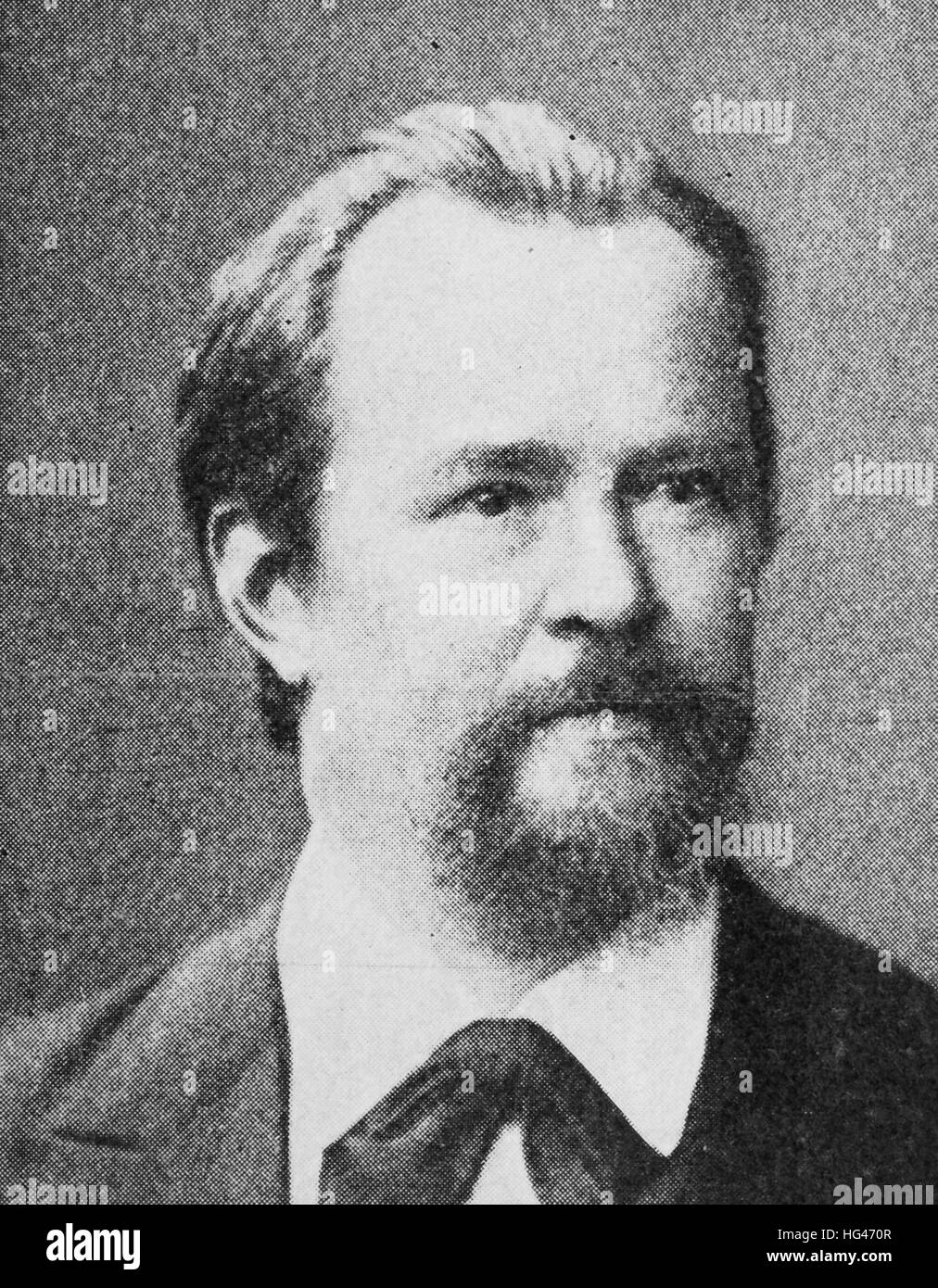 Karl Wilhelm Georg von Fritsch, war 11. November 1838 - 9. Januar 1906, ein deutscher Geologe und Paläontologe, Reproduktion eines Fotos aus dem Jahr 1895, Digital verbessert Stockfoto