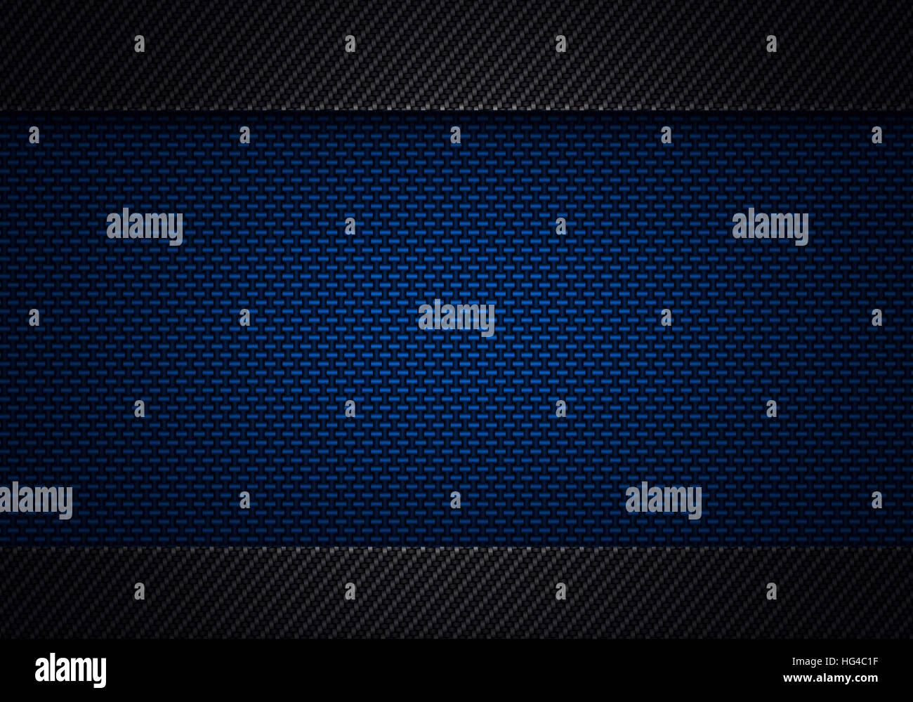 Abstrakt modern blau schwarz Kohlefaser texturiert Materialdesign für Hintergrund, Wallpaper, Grafik-design Stockfoto