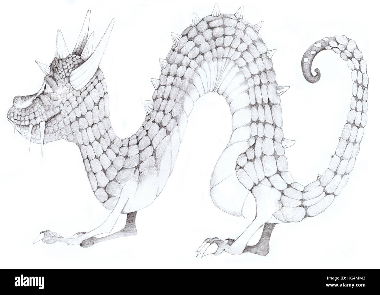 Alle Augen auf das monster Stockfoto