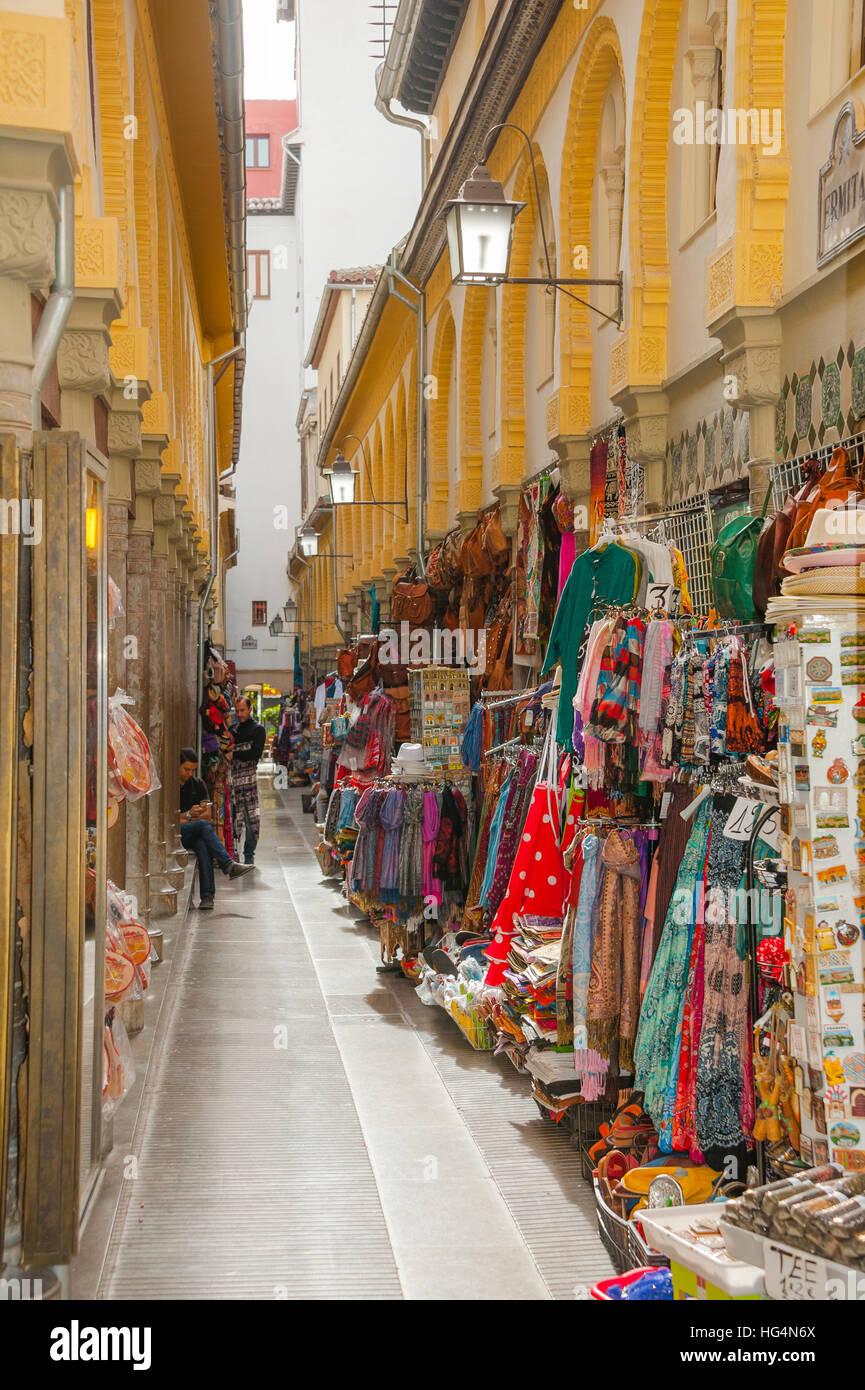 Alcaiceria Basar, Bazar und Kunst Markt, Granada Spanien Stockfotografie -  Alamy