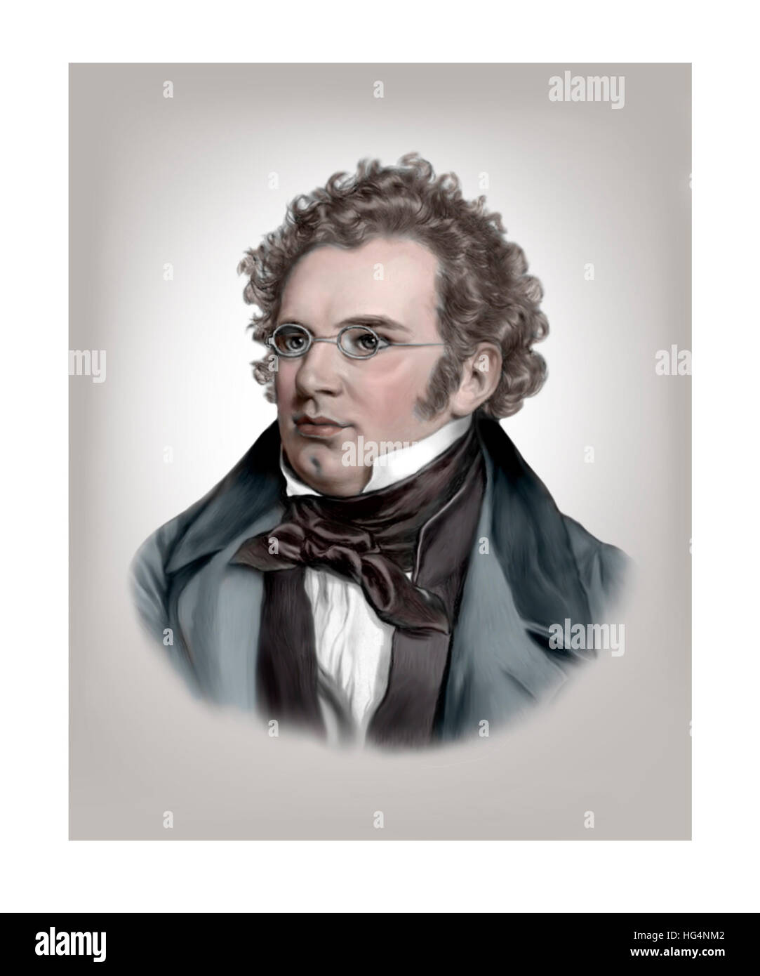 Franz Schubert, 1797-1828, Komponist Stockfoto